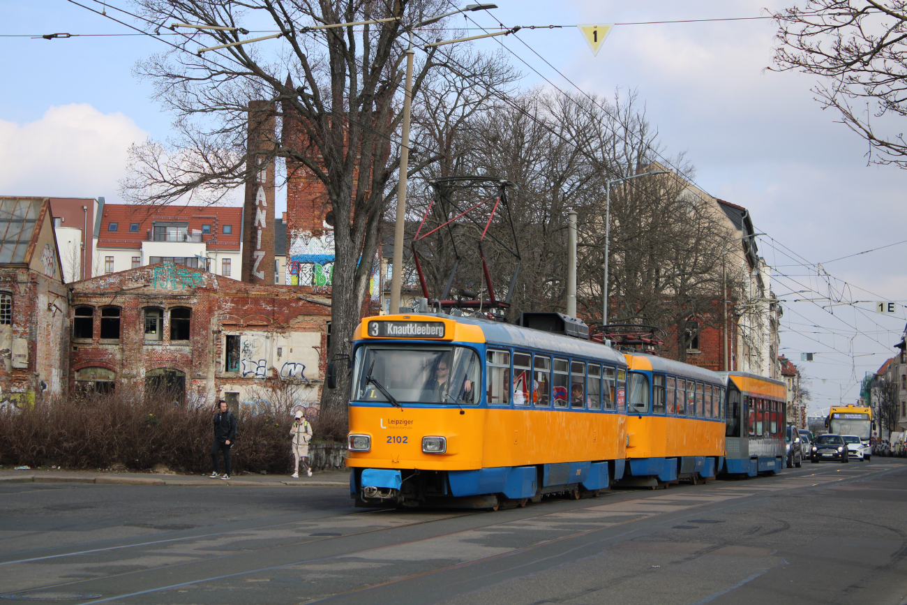 Лейпциг, Tatra T4D-M1 № 2102 Лейпциг, Tatra T4D-M1 № 2102
