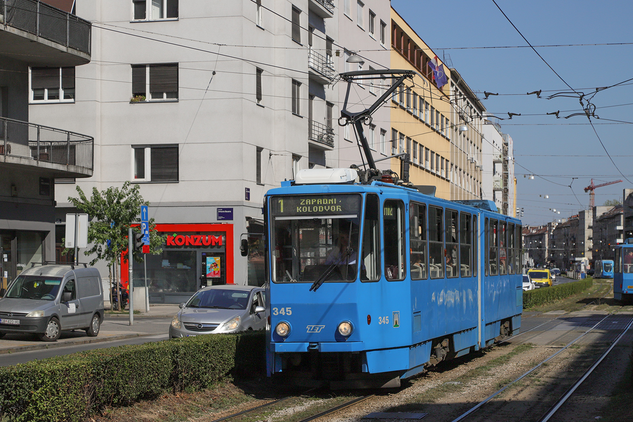Загреб, Tatra KT4YU № 345