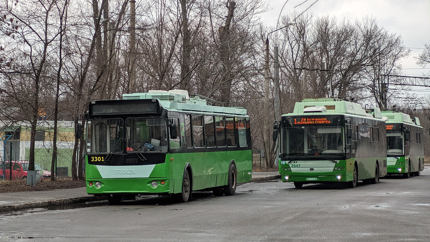 哈爾科夫, ZiU-682G-016.02 # 3301; 哈爾科夫, Bogdan T70117 # 2647