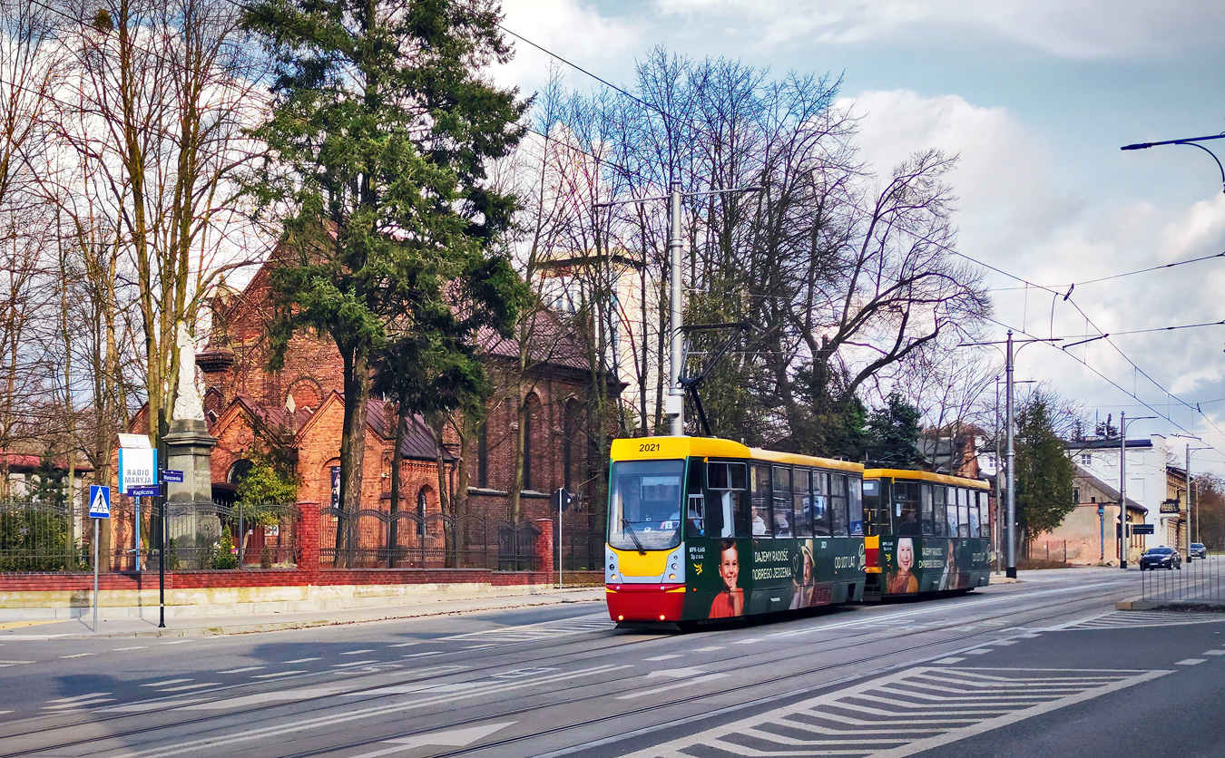 Лодзь, Konstal 805NaND № 2021