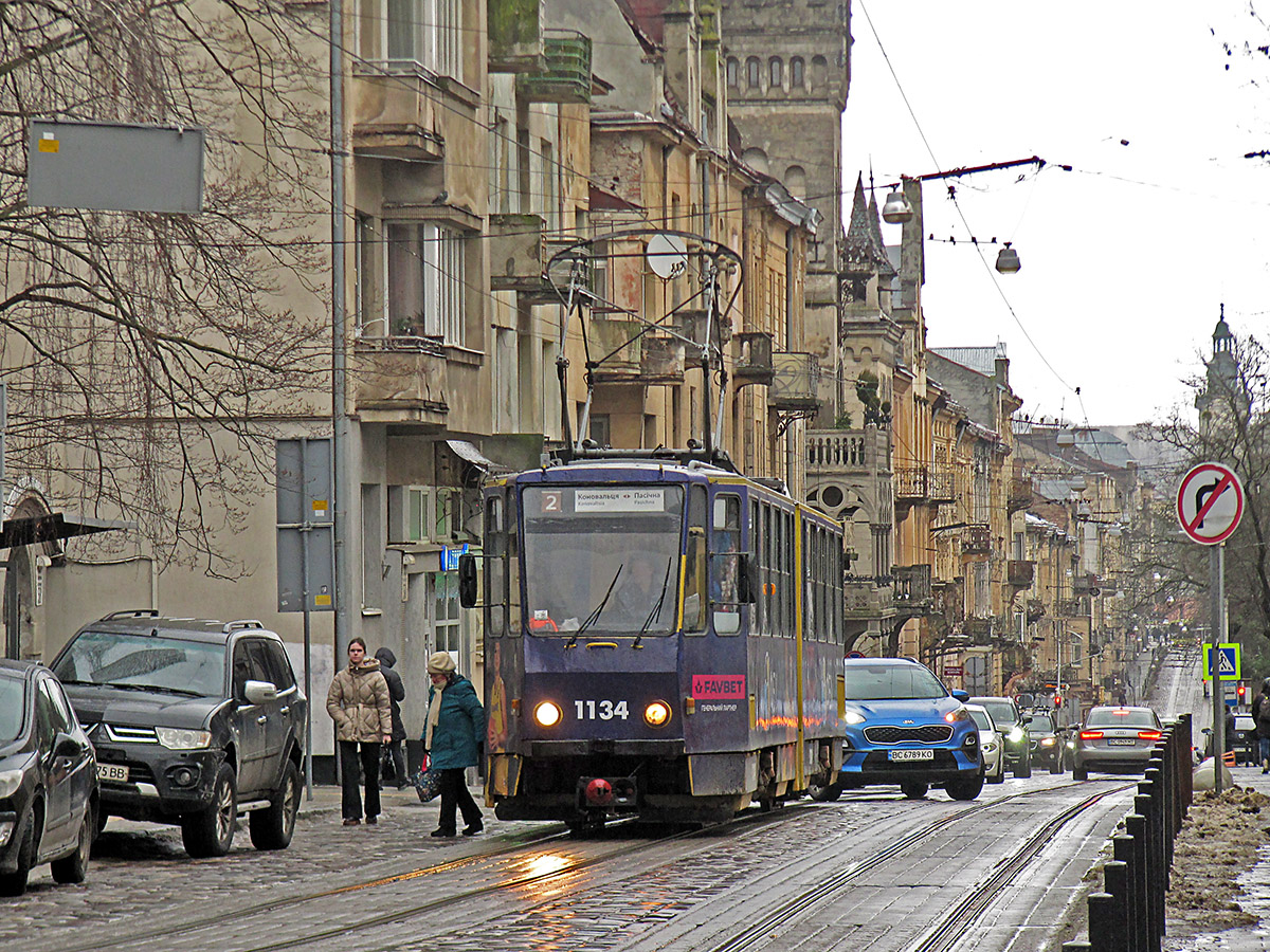 Львов, Tatra KT4SU № 1134