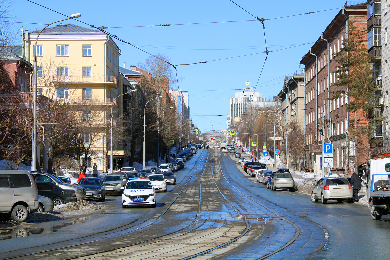 Novosibirsk — Miscellaneous photos; Novosibirsk — Tram road