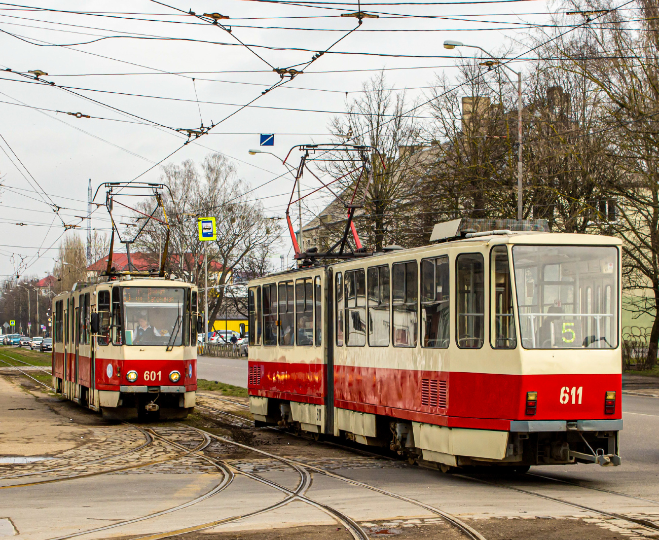 Калининград, Tatra KT4D № 601; Калининград, Tatra KT4D № 611