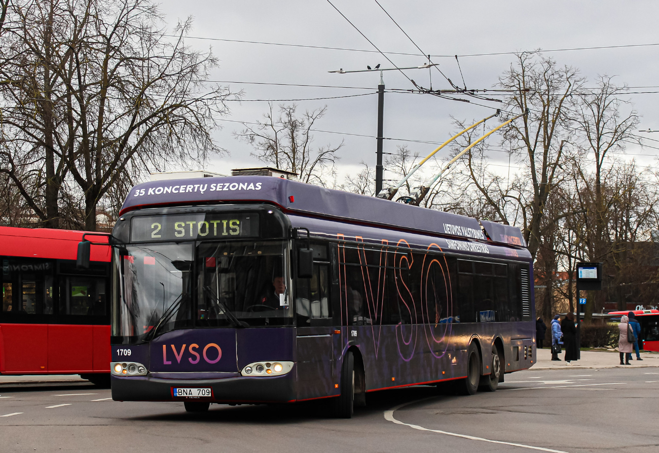 Вильнюс, Solaris Trollino II 15 AC № 1709