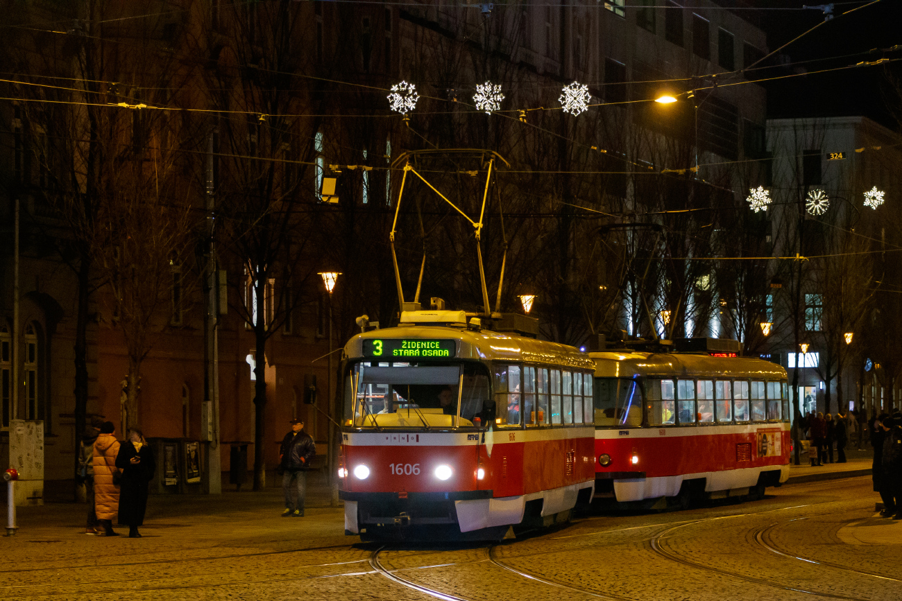 Брно, Tatra T3G № 1606