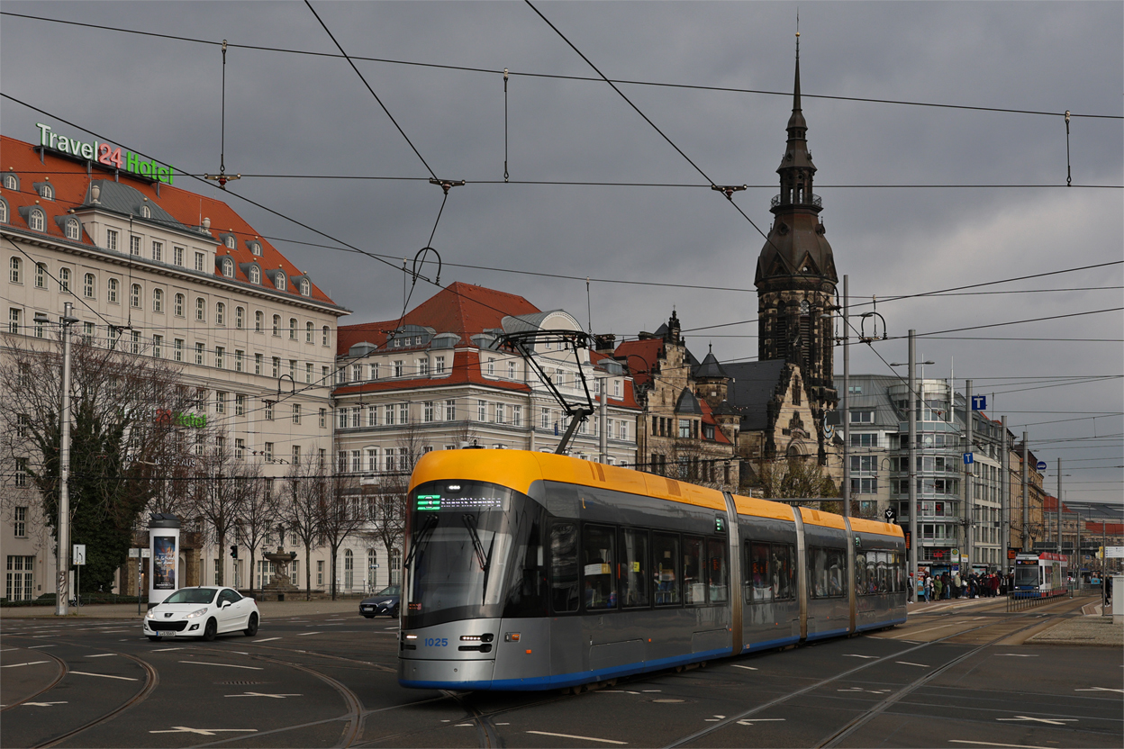 Лейпциг, Solaris Tramino Leipzig (NGT10) № 1025