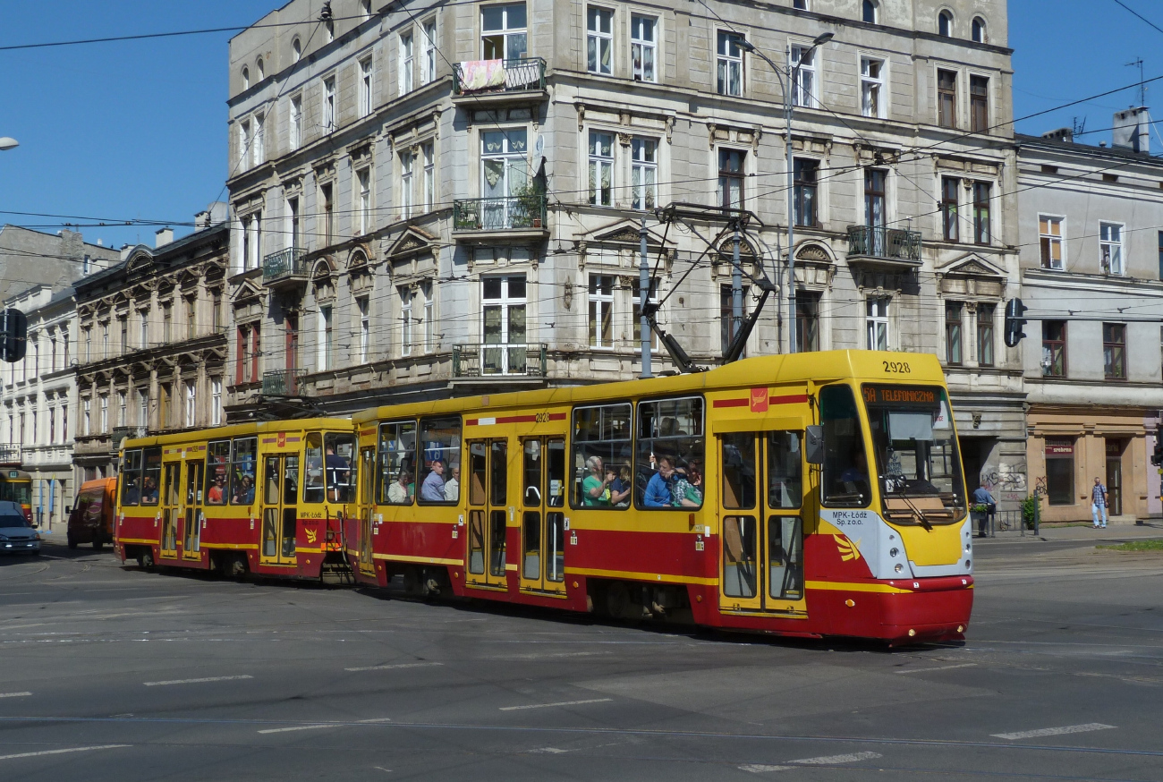 Лодзь, Konstal 805NaND № 2928