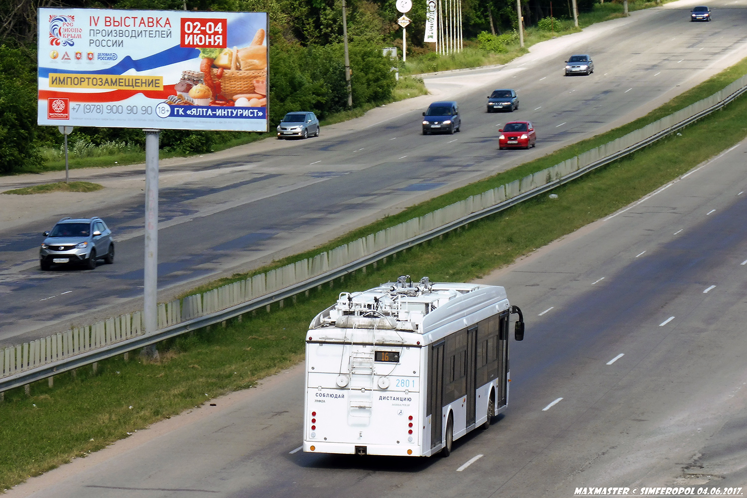 Крымский троллейбус, Тролза-5265.03 «Мегаполис» № 2801; Крымский троллейбус — Движение троллейбусов без КС (автономный ход)