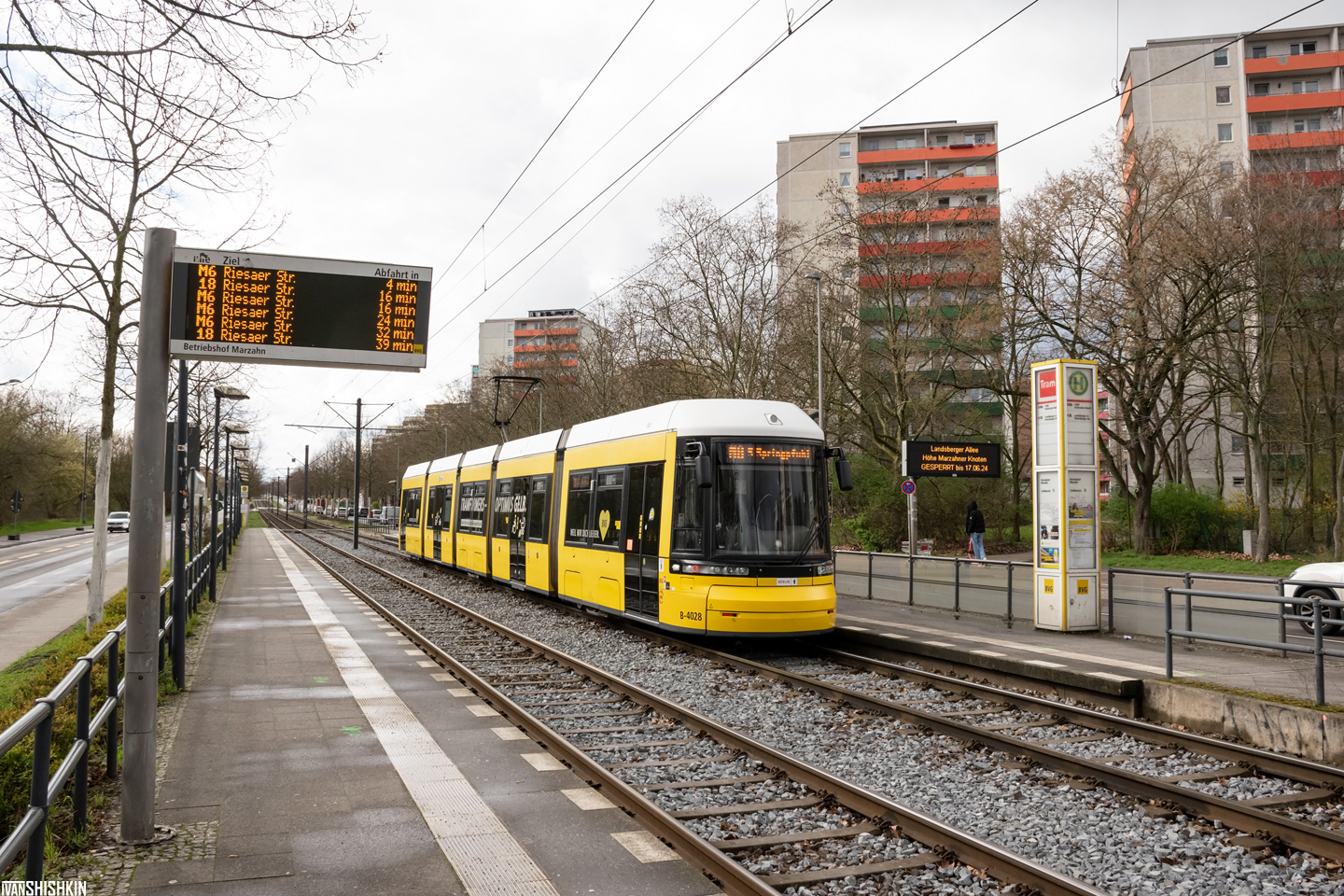 Берлин, Bombardier Flexity Berlin (GT6-08ZR/F6Z) № 4028