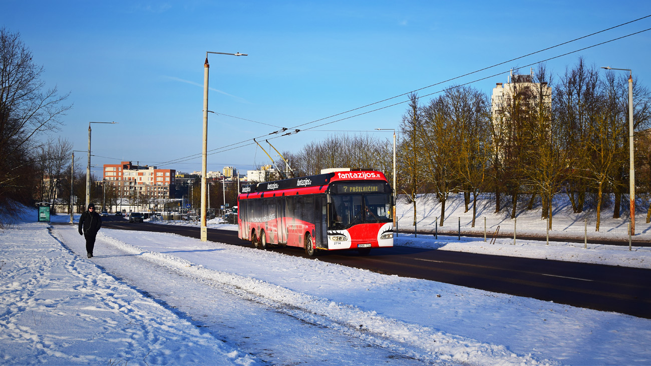 Вильнюс, Solaris Trollino II 15 AC № 2714