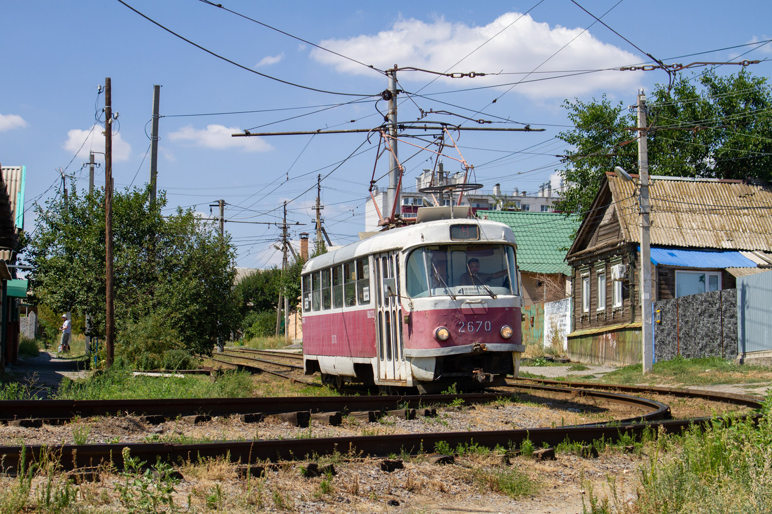 Волгоград, Tatra T3SU (двухдверная) № 2670