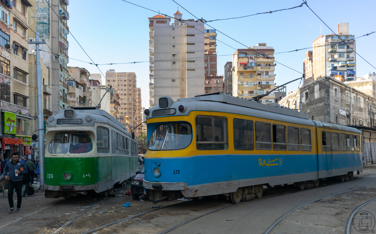 Александрия, Duewag GT6 № 809; Александрия, Duewag GT6 № 878