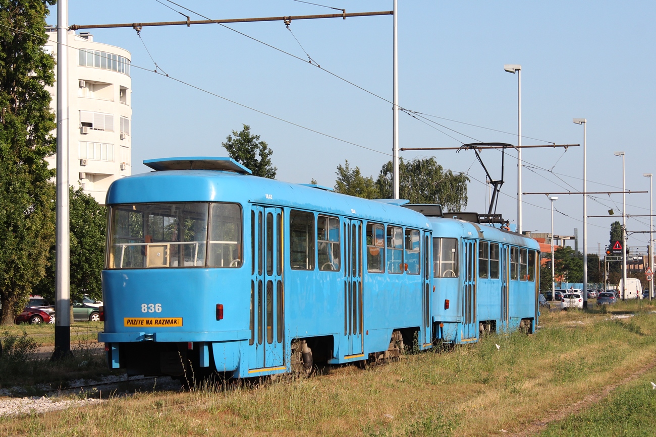 Zagreb, Tatra B4YU Nr. 836