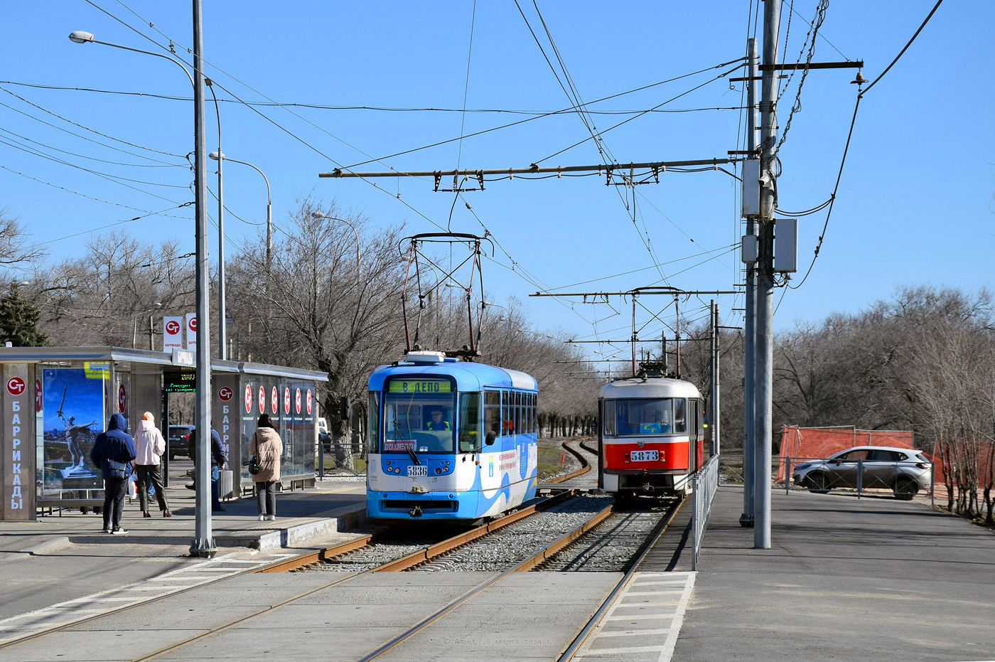 Волгоград, Tatra T3R.PV № 5836; Волгоград, МТТА-2 № 5873
