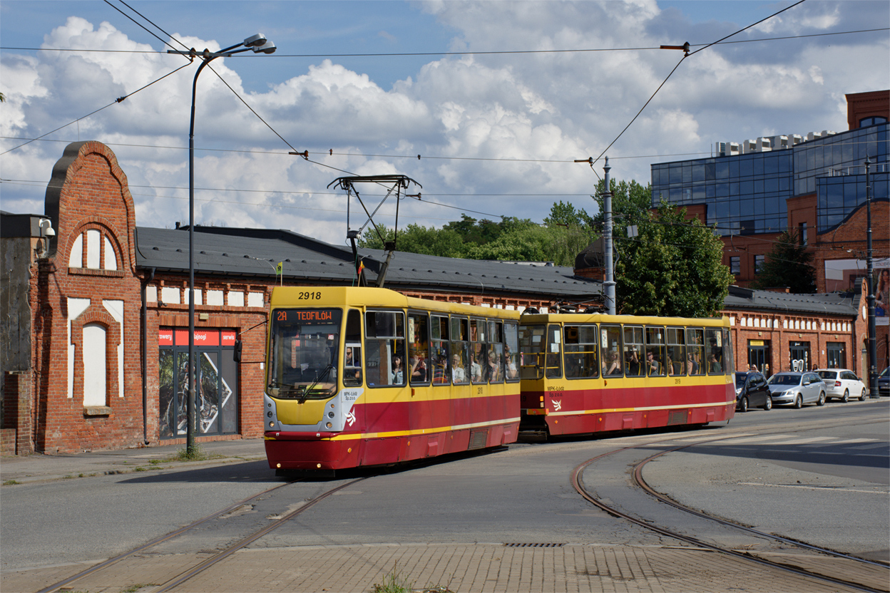 Лодзь, Konstal 805NaND № 2918