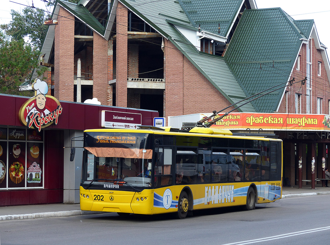 Кременчуг, ЛАЗ E183D1 № 202