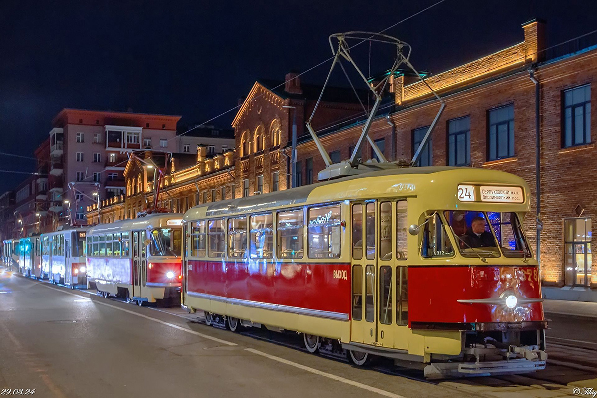 Moskva, Tatra T2SU Br. 378; Moskva — Celebrating the 125th anniversary of the Moscow tram (parade rehearsals on 03/29/2024 and 04/03/2024, parade and tram exhibition on 04/06/2024)