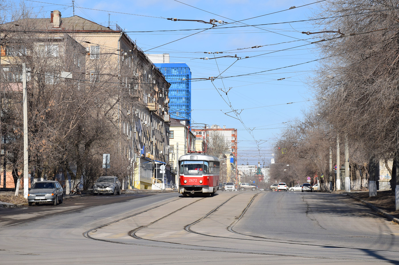 Волгоград, Tatra T3SU (двухдверная) № 2672