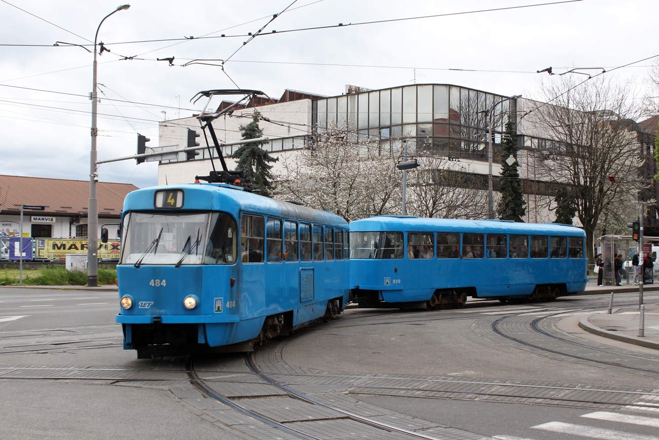 Загреб, Tatra T4YU № 484