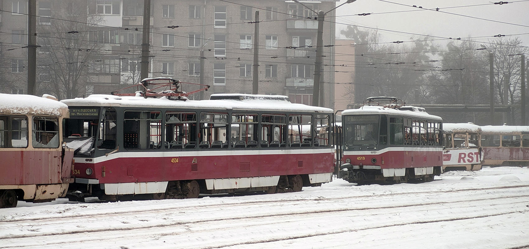 Харьков, Tatra T6A5 № 4534; Харьков, Tatra T6A5 № 4519