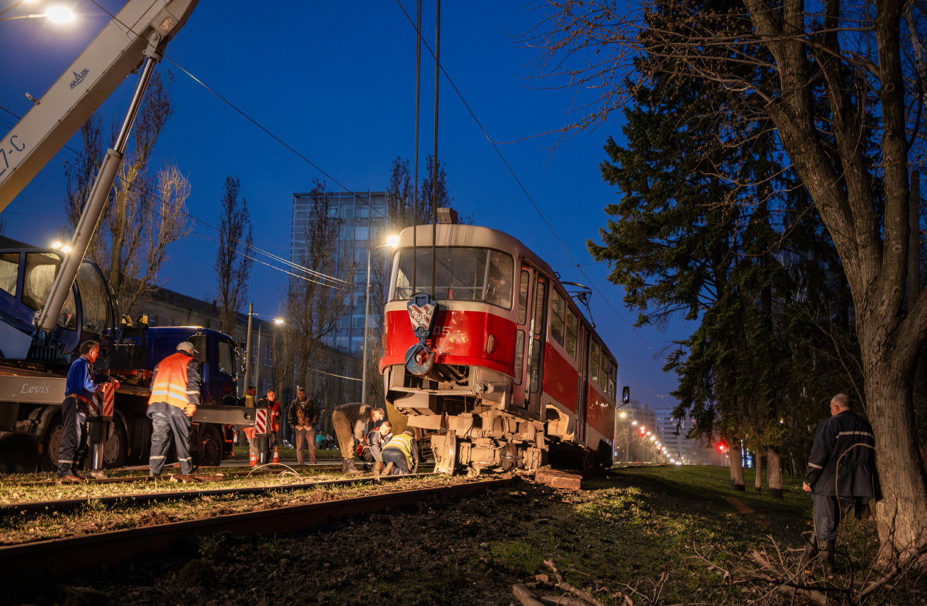 Киев, Tatra T3SU № 5605; Киев — Происшествия Киев, Tatra T3SU № 5605; Киев — Происшествия