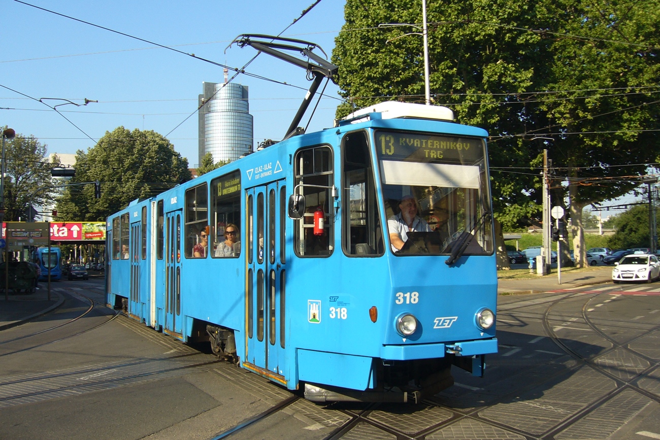 Загреб, Tatra KT4YU № 318