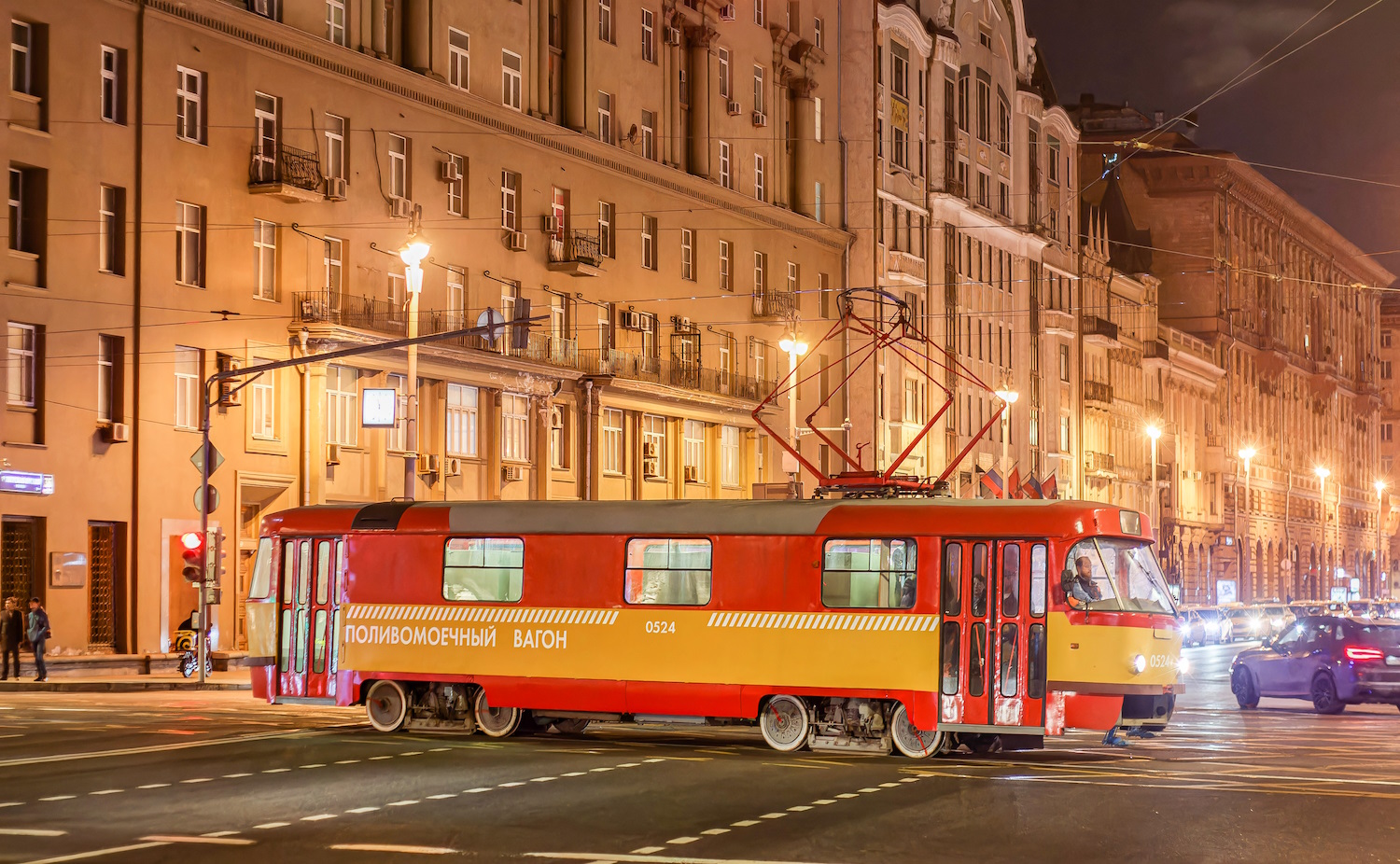 Moscow, Tatra T3SU (2-door) # 0524; Moscow — Celebrating the 125th anniversary of the Moscow tram (parade rehearsals on 03/29/2024 and 04/03/2024, parade and tram exhibition on 04/06/2024)