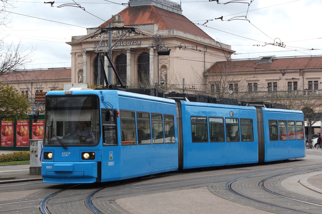 Загреб, Adtranz GT6M № 1001