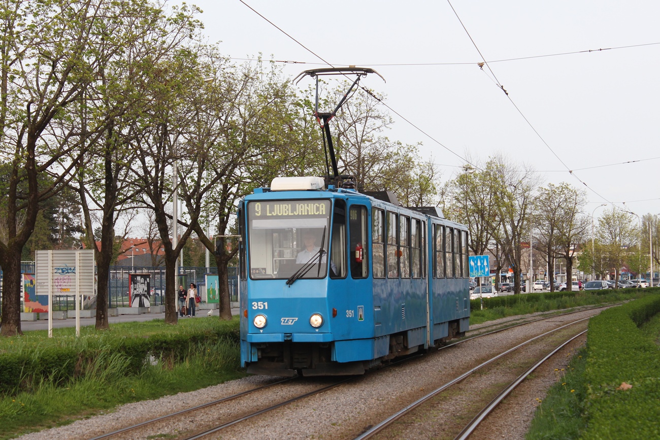 Загреб, Tatra KT4YUt № 351