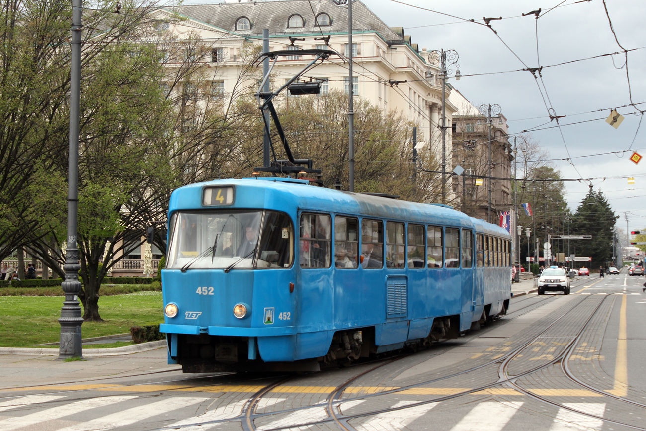 Загреб, Tatra T4YU № 452