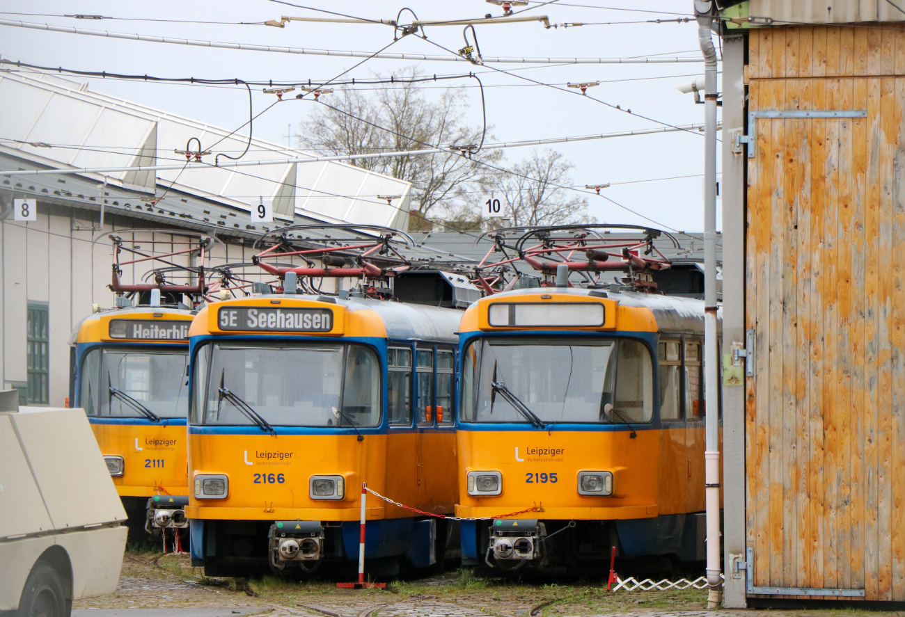 Лейпциг, Tatra T4D-M1 № 2166; Лейпциг, Tatra T4D-M1 № 2195
