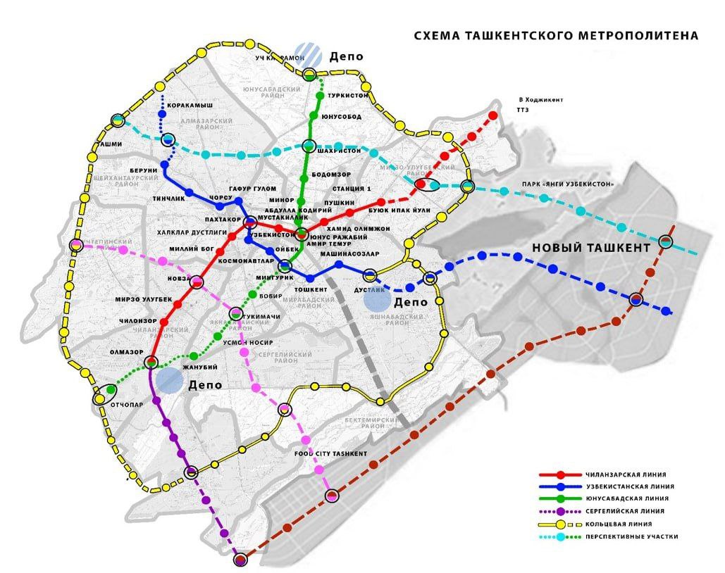 Tachkent — Metro — Projects