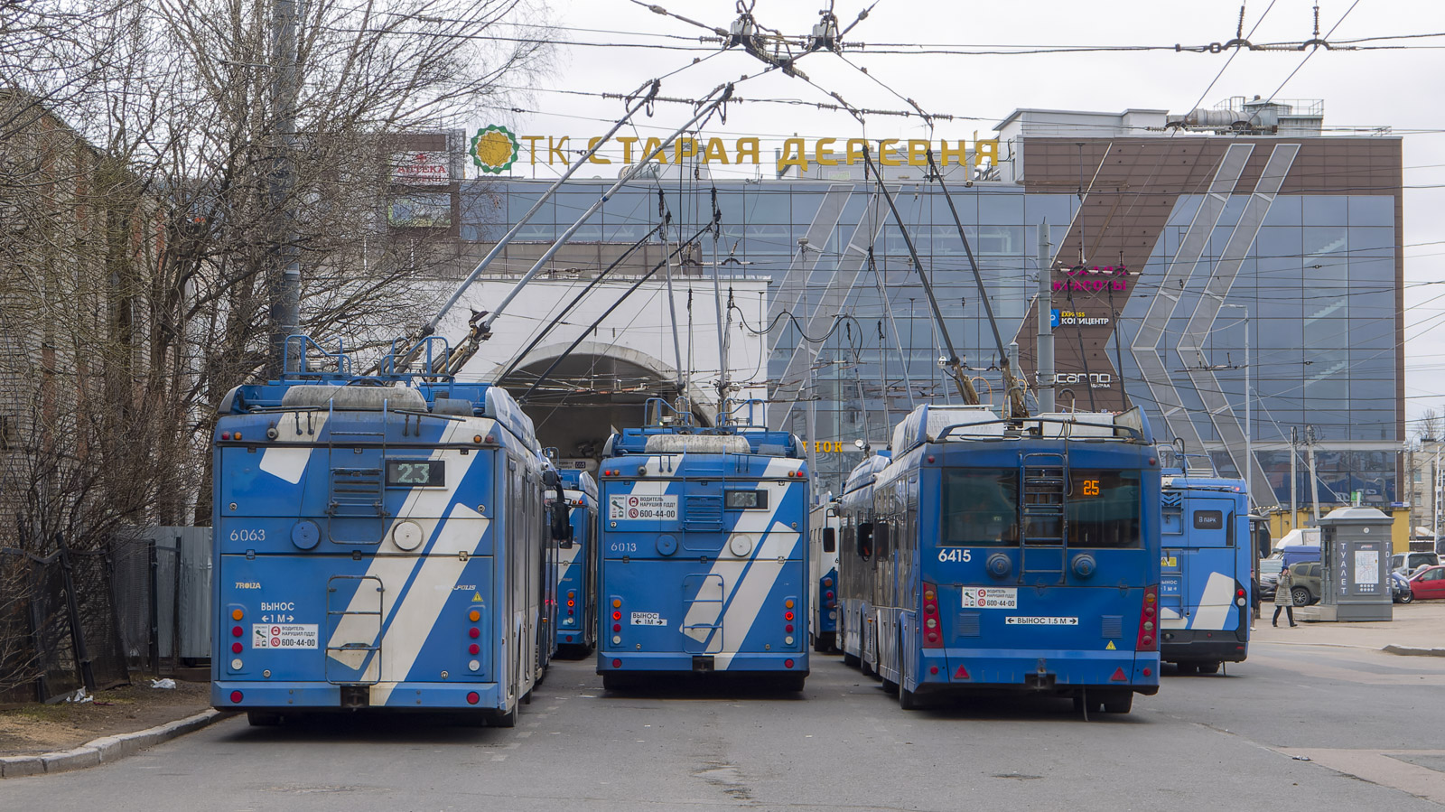Санкт-Петербург, Тролза-5265.08 «Мегаполис» № 6063; Санкт-Петербург, Тролза-5265.08 «Мегаполис» № 6013; Санкт-Петербург, Тролза-5265.00 «Мегаполис» № 6415