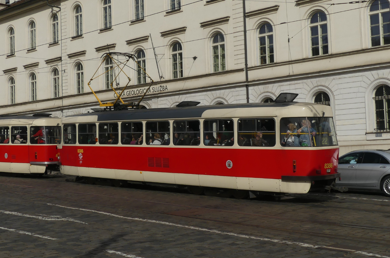 Прага, Tatra T3R.P № 8386