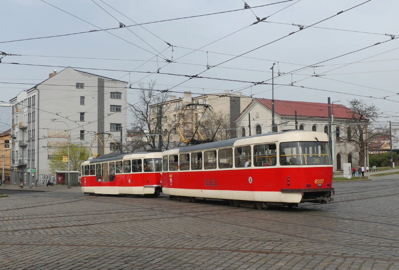 Прага, Tatra T3R.P № 8387