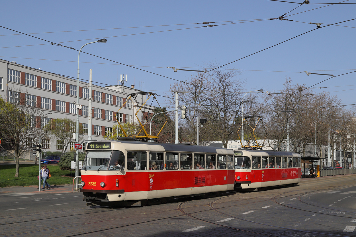 Прага, Tatra T3R.P № 8232