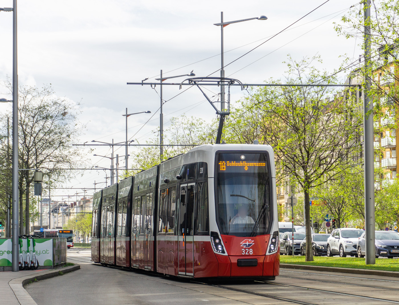 Вена, Bombardier Flexity Wien (Type D) № 328