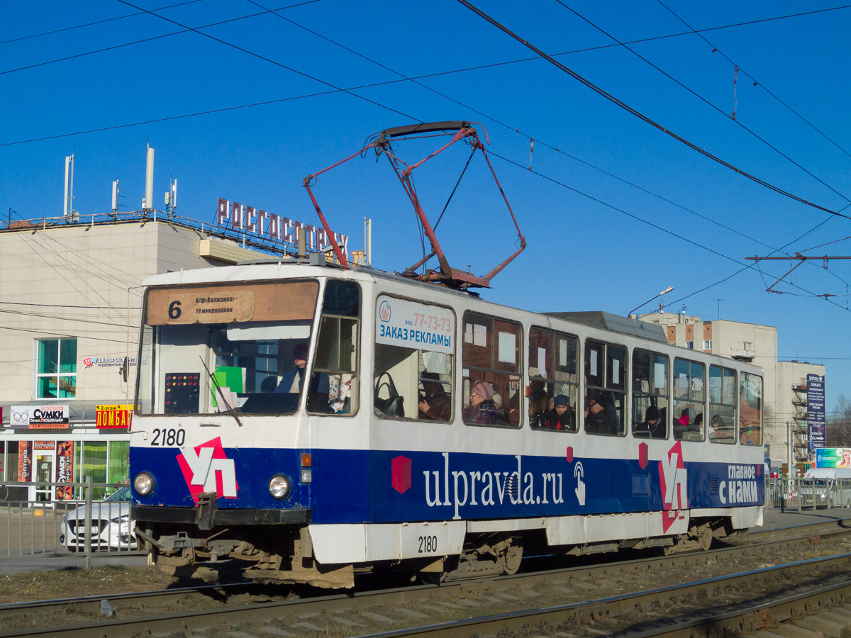Ульяновск, Tatra T6B5SU № 2180