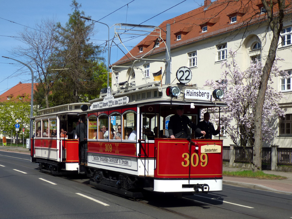 Dresden, Berolina 2-axle motor car № 309 (201 301)