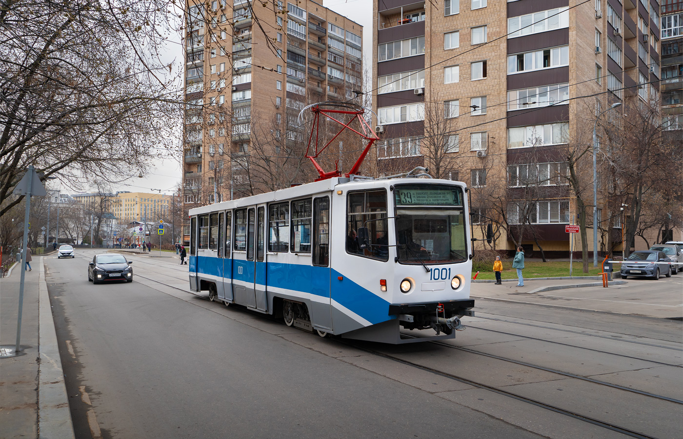 Москва, 71-608КМ № 1001; Москва — Празднование 125-летия московского трамвая (репетиции парада 29.03.2024 и 03.04.2024, парад и выставка трамваев 06.04.2024)