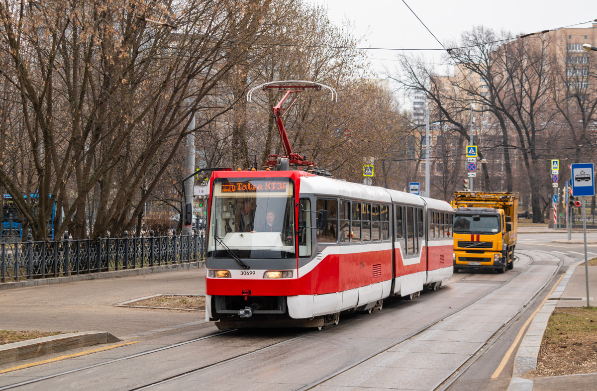 Москва, Tatra KT3R № 30699; Москва — Празднование 125-летия Московского трамвая (репетиции парада 29.03.2024 и 03.04.2024, парад и выставка трамваев 06.04.2024)