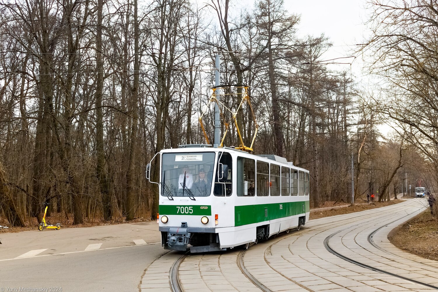 Москва, Tatra T7B5 № 7005; Москва — Празднование 125-летия Московского трамвая (репетиции парада 29.03.2024 и 03.04.2024, парад и выставка трамваев 06.04.2024)