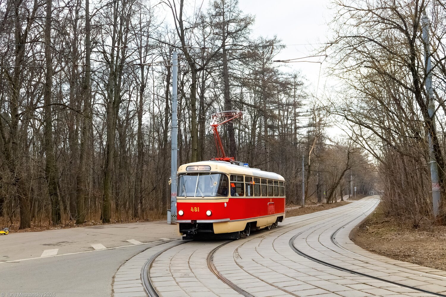 Москва, Tatra T3SU (двухдверная) № 481; Москва — Празднование 125-летия Московского трамвая (репетиции парада 29.03.2024 и 03.04.2024, парад и выставка трамваев 06.04.2024)