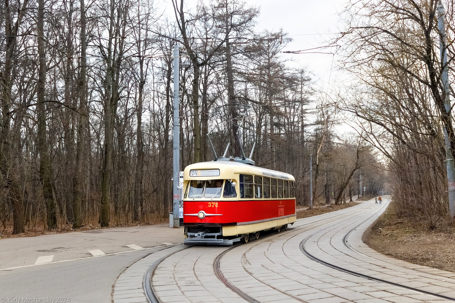 Москва, Tatra T2SU № 378; Москва — Празднование 125-летия Московского трамвая (репетиции парада 29.03.2024 и 03.04.2024, парад и выставка трамваев 06.04.2024)