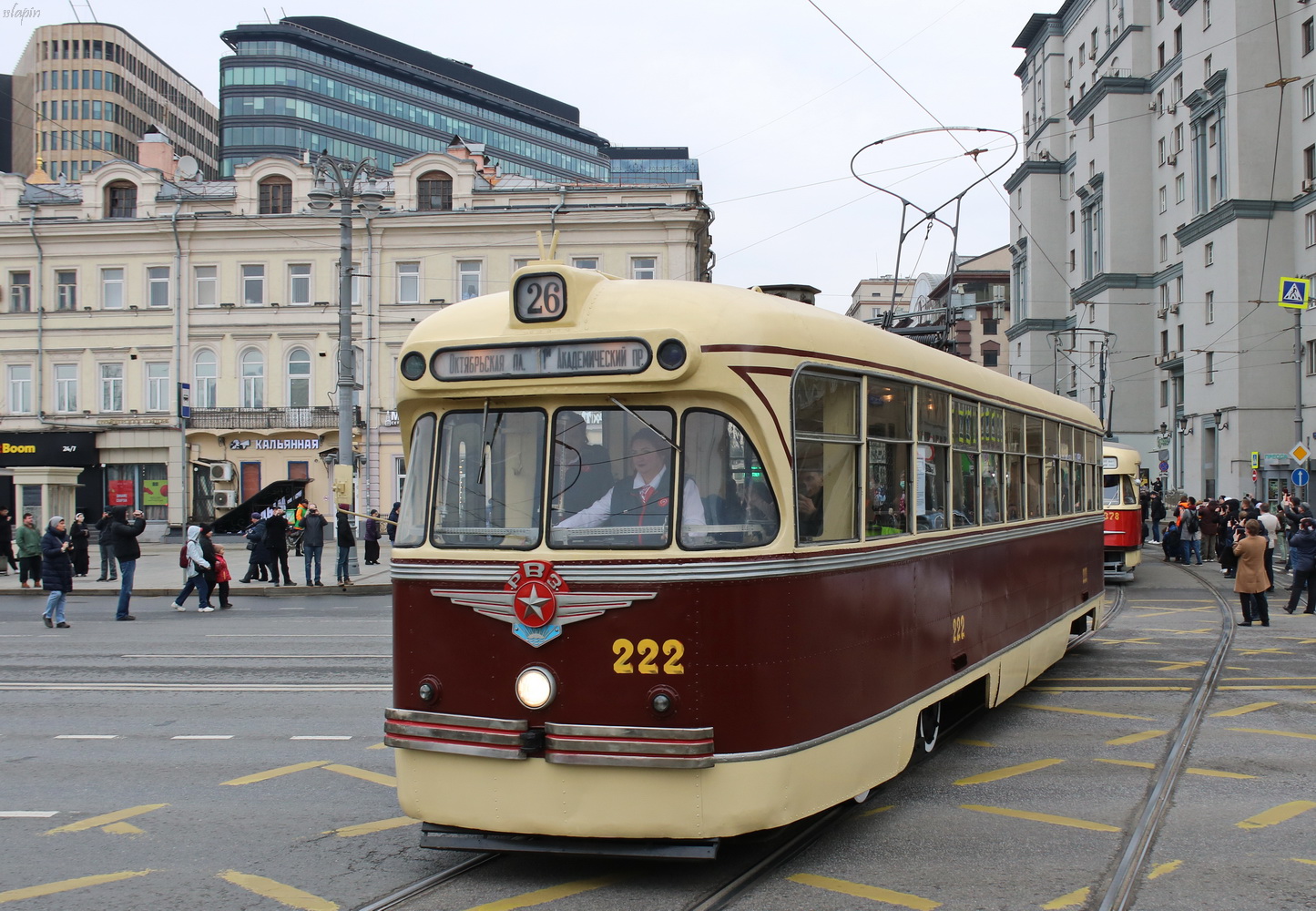 Maskva, RVZ-6 nr. 222; Maskva — Celebrating the 125th anniversary of the Moscow tram (parade rehearsals on 03/29/2024 and 04/03/2024, parade and tram exhibition on 04/06/2024)
