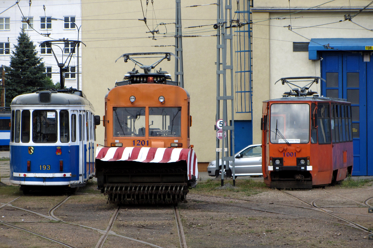 Kraków, MAN GT6 № 193; Kraków, Konstal N № 1201; Kraków, Konstal 105NT № 1001