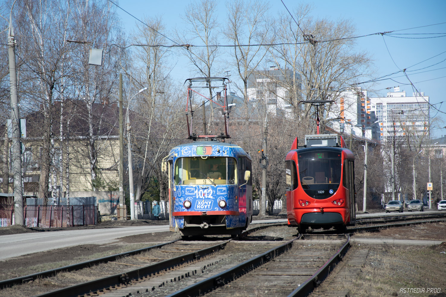 Ижевск, Tatra T3SU мод. Ижевск № 1012; Ижевск, Tatra T3K-Иж-Н № 1509