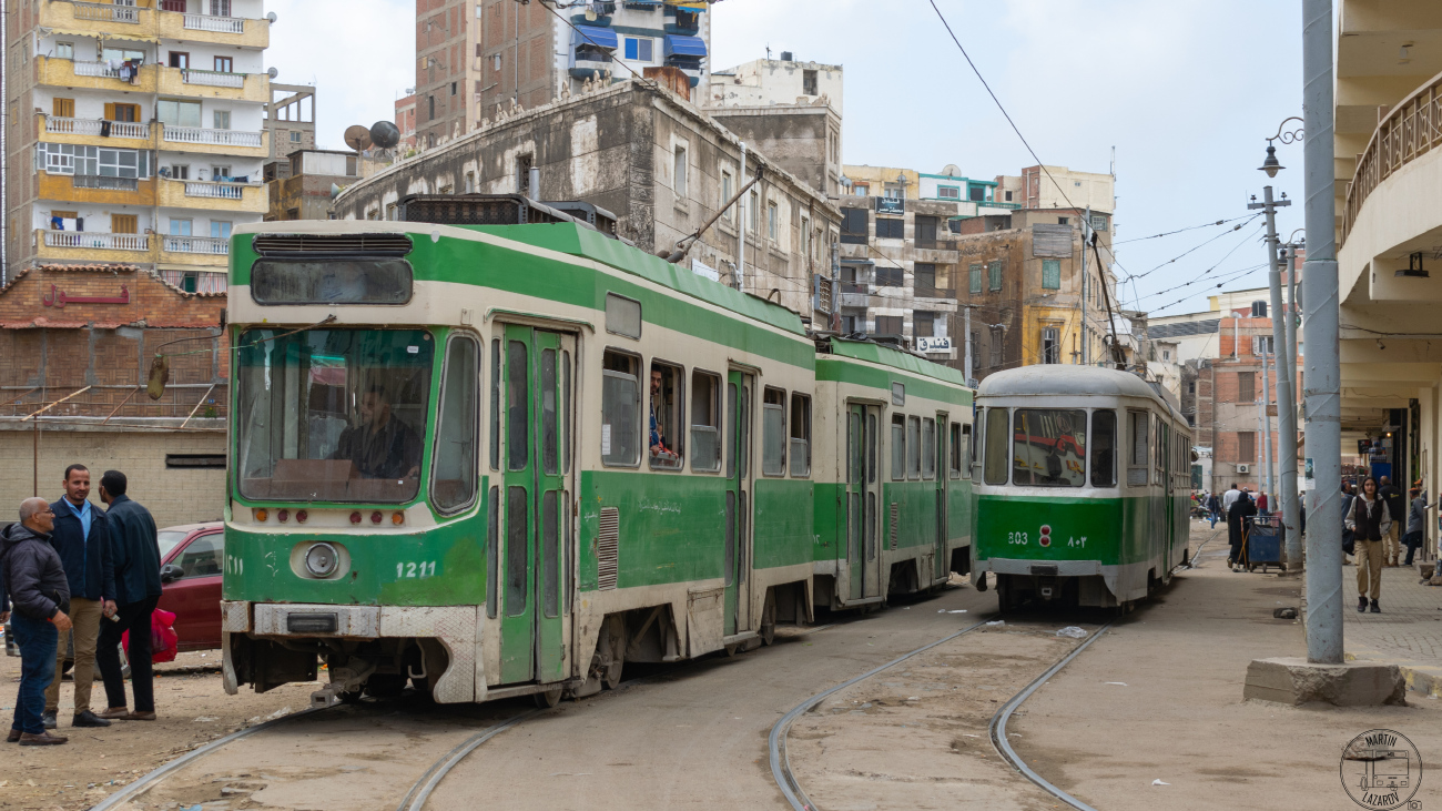 Александрия, Ganz/Duewag № 1211; Александрия, Duewag GT6 № 803