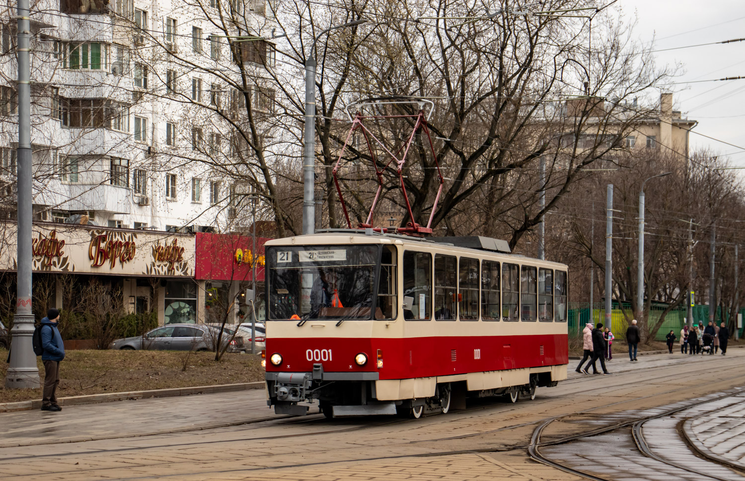 Москва, Tatra T6B5SU № 0001; Москва — Празднование 125-летия Московского трамвая (репетиции парада 29.03.2024 и 03.04.2024, парад и выставка трамваев 06.04.2024)