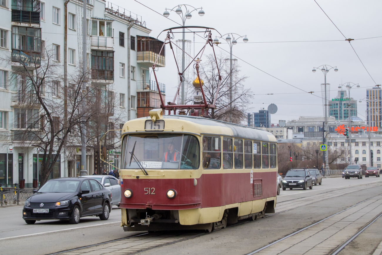 Jekaterinburg, Tatra T3SU (2-door) Nr. 512